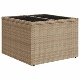 VidaXL Tuintafel Poly Rattan Beige | 40% Korting | Zo Goed Als Nieuw!