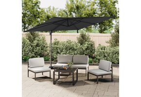 VidaXL Zweefparasol 400x300 cm Zwart - 59% Korting! Snel Nu!