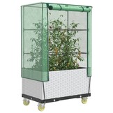 VidaXL Verhoogde Plantenbak Rattanlook - 55% Korting! - 80x50x182 cm