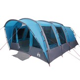 VidaXL Gezinstent Tunneltent 8-persoons Waterdicht Blauw - 40% Korting!