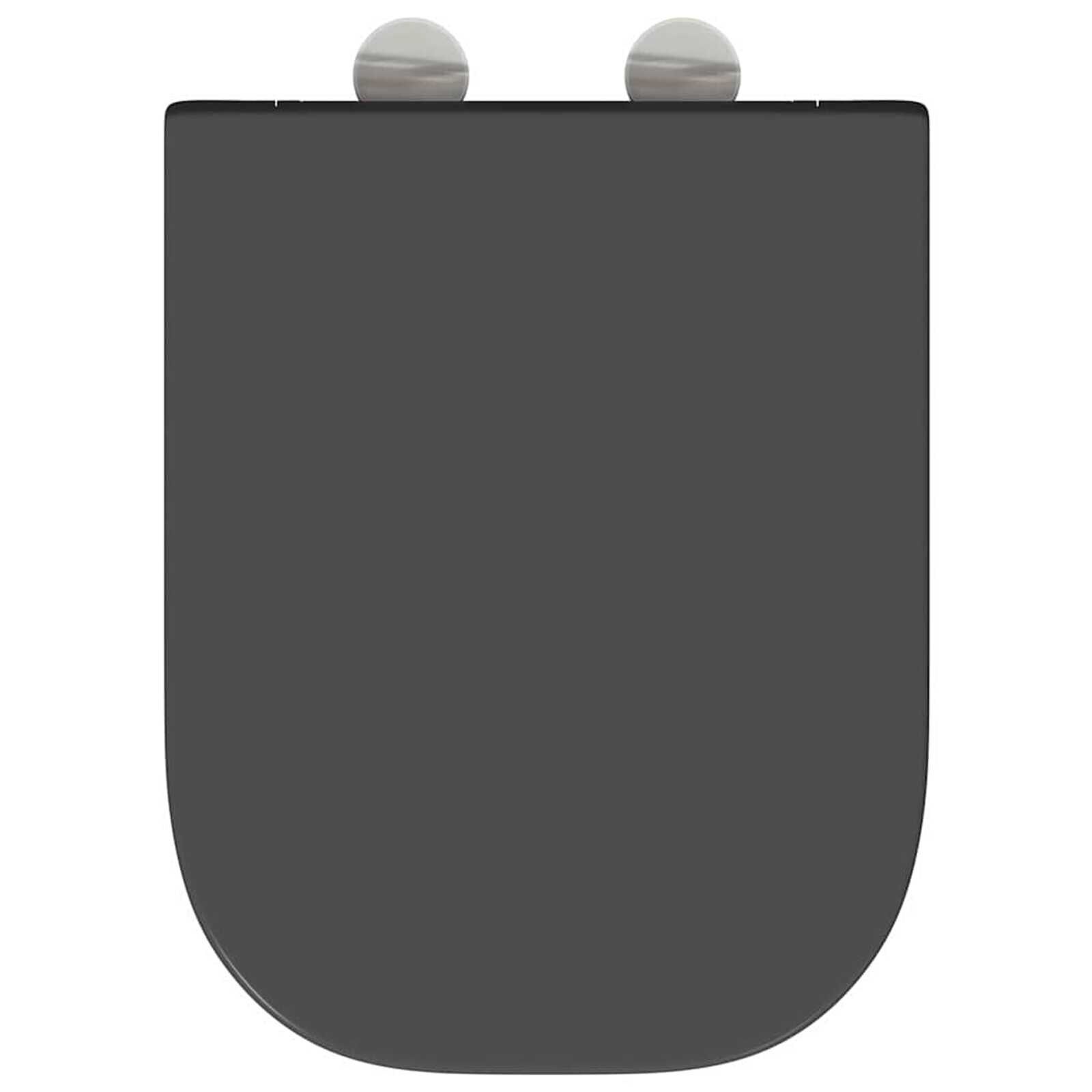 VidaXL Toiletzitting Antraciet - 56% Korting! | Snelontgrendel & Zachte Sluiting