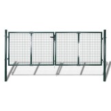 VidaXL Tuinpoort Staal Groen 306x150 cm - 40% Korting!