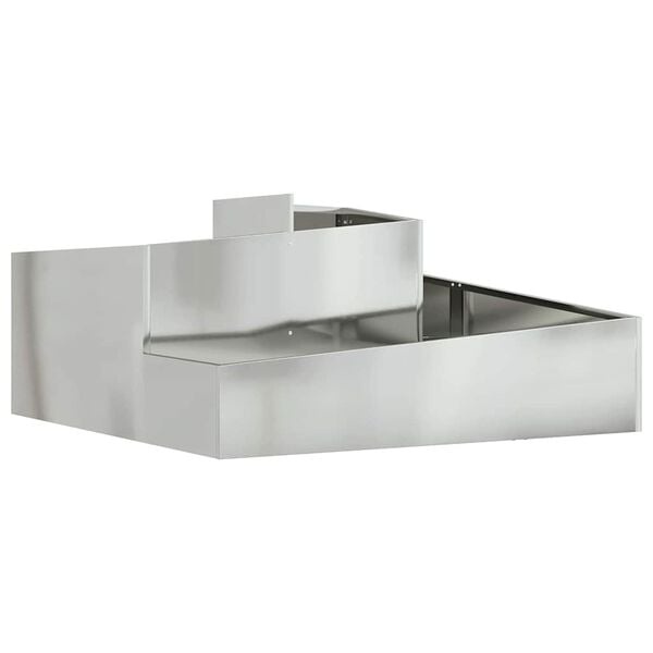 VidaXL Tuin Bloempot Zilver (100x100x50cm) - 64% Korting!