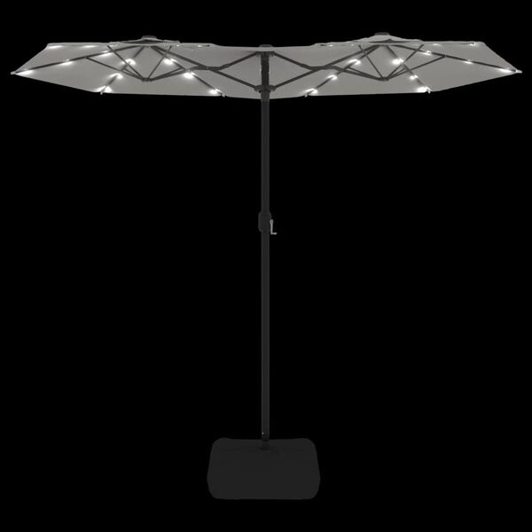 VidaXL Dubbele Parasol met LED (316x240cm) - 65% Korting!