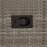 VidaXL Tuinstoel Poly Rattan Grijs - 56% Korting! Verstelbaar met Kussens