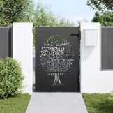 vidaXL Tuinpoort 85x75cm Corten Staal Zwart (40% Korting!)
