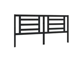vidaXL Hoofdbord Grenenhout Zwart 186cm - 55% Korting! Laatste Stuk!