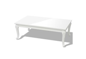 VidaXL Salontafel Hoogglans Wit 115cm - Nu 40% Korting!