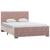 VidaXL Fluweel Bedframe Roze 120x200cm - 40% Korting!