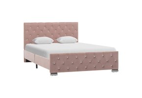 VidaXL Fluweel Bedframe Roze 120x200cm - 40% Korting!