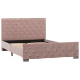 VidaXL Fluweel Bedframe Roze 120x200cm - 40% Korting!