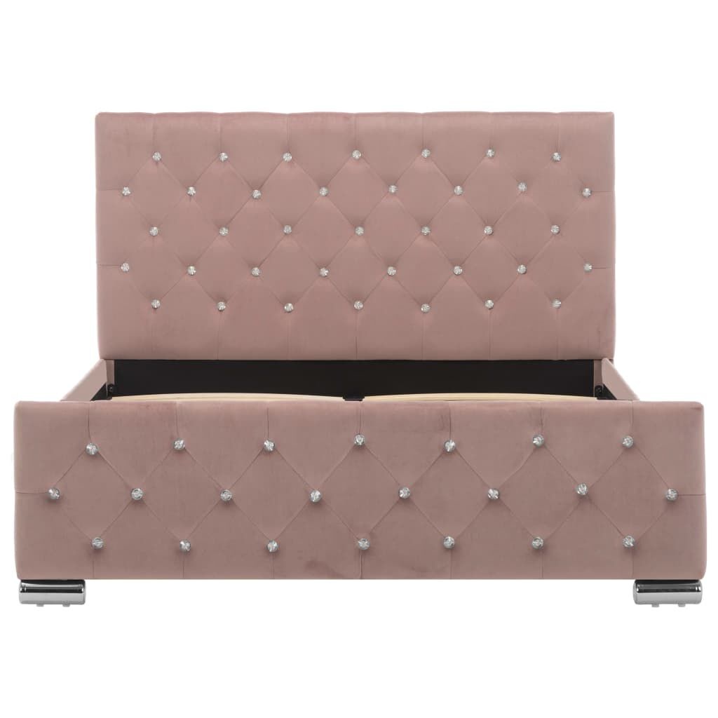 VidaXL Fluweel Bedframe Roze 120x200cm - 40% Korting!