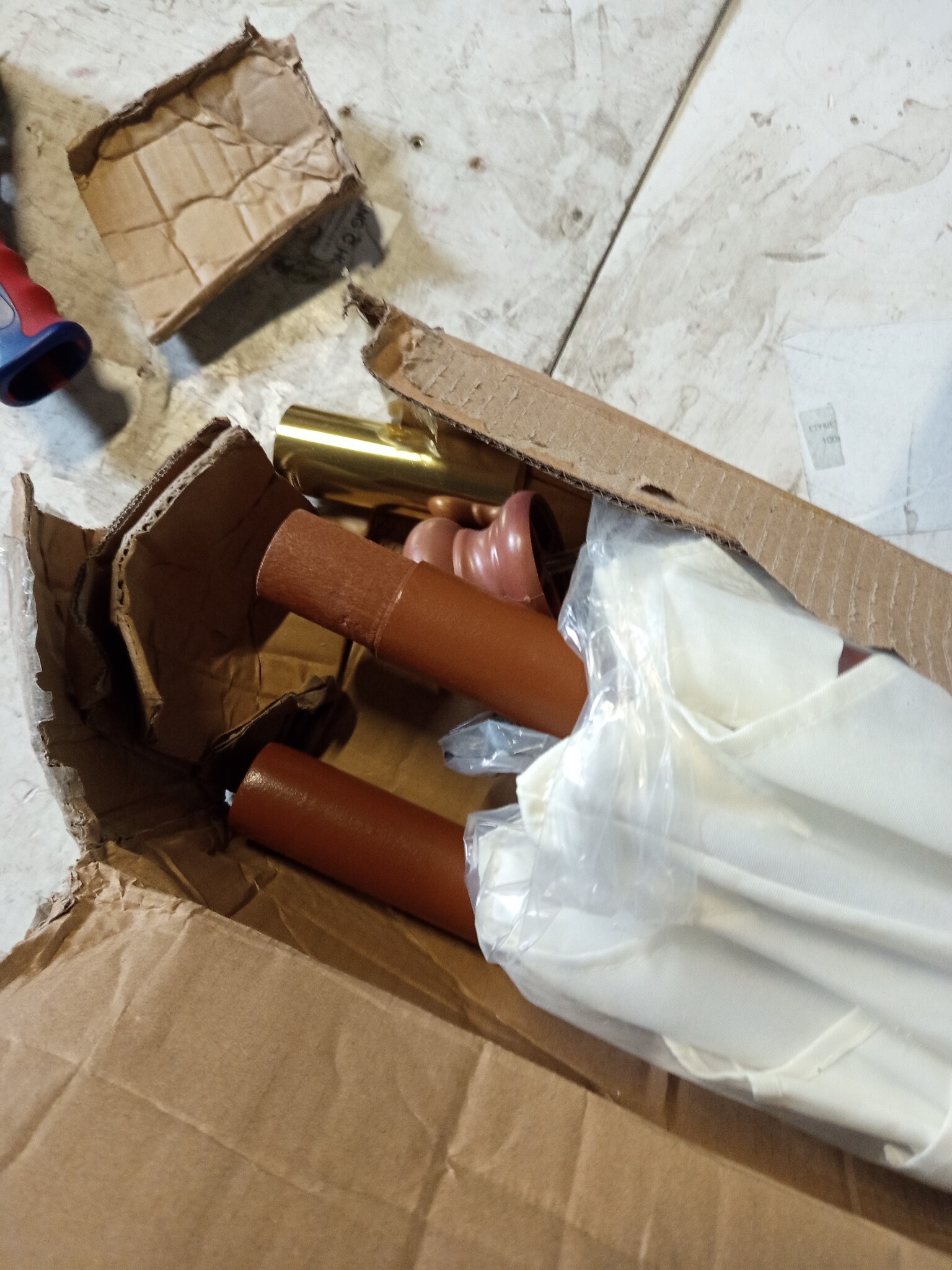 vidaXL Parasol Zandkleur (196x231cm) - 60% Korting! Licht Beschadigd