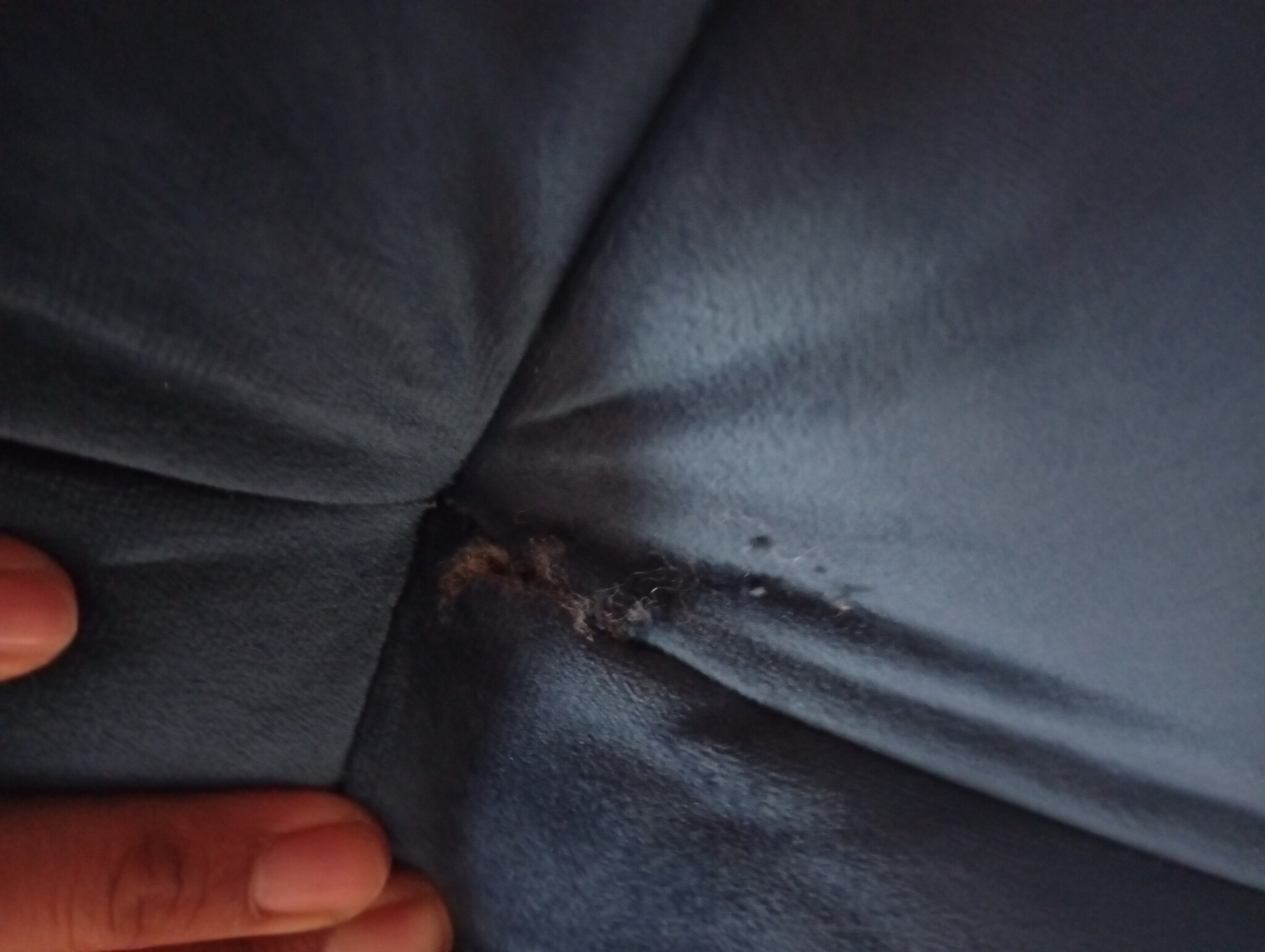 VidaXL Relaxstoel Fluweel Blauw - 59% Korting! (Met Kleine Schade)