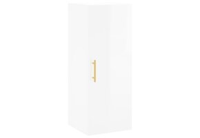 vidaXL Hangkast Hoogglans Wit 34.5x34x90 cm - 46% Korting!