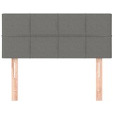 vidaXL Hoofdbord 100x5x78/88 cm Stof Donkergrijs - 41% Korting!