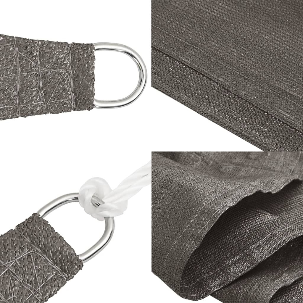 vidaXL Zonnezeil 6x6m Antraciet - 65% Korting! | Nieuw!