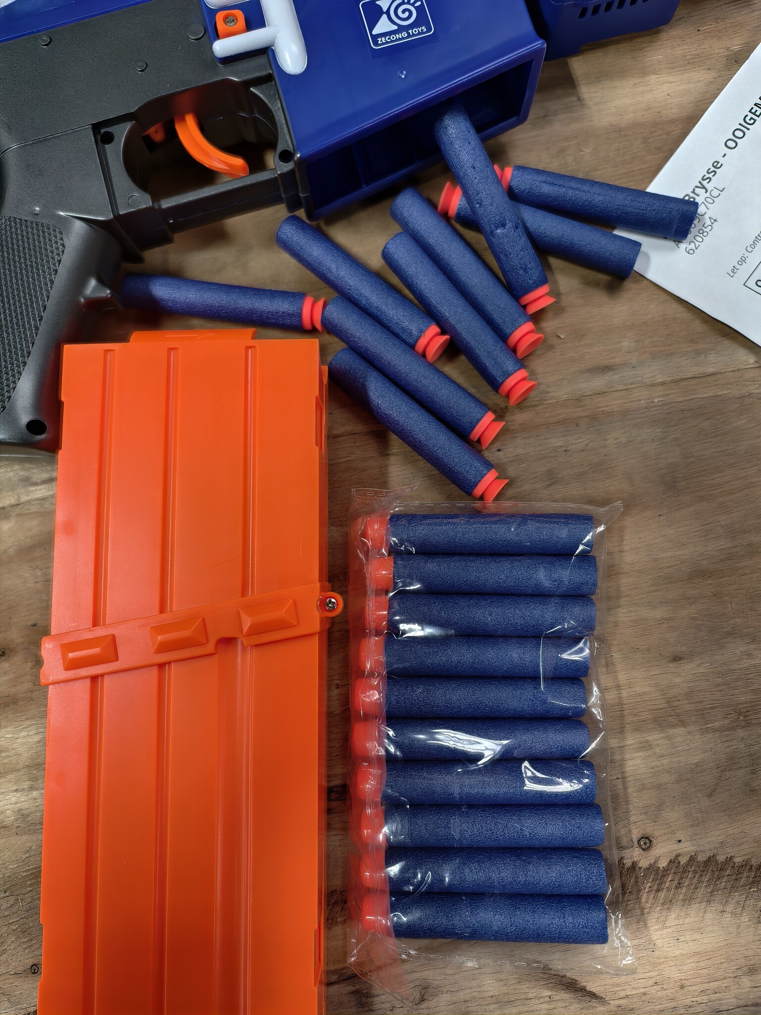 NERF Speelgoed Machinegeweer - 40% Korting! Met 20 Foam Pijlen