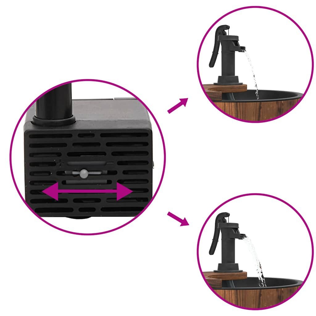 VidaXL Waterfontein Vurenhout - 55% Korting! Lichte Krasjes