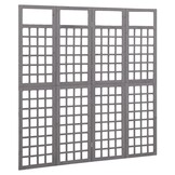 vidaXL Kamerscherm/Trellis - 161x180cm Vurenhout Grijs - 55% Korting!