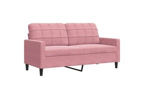 VidaXL Tweezitsbank 140cm Roze Fluweel | Nu 55% Korting!