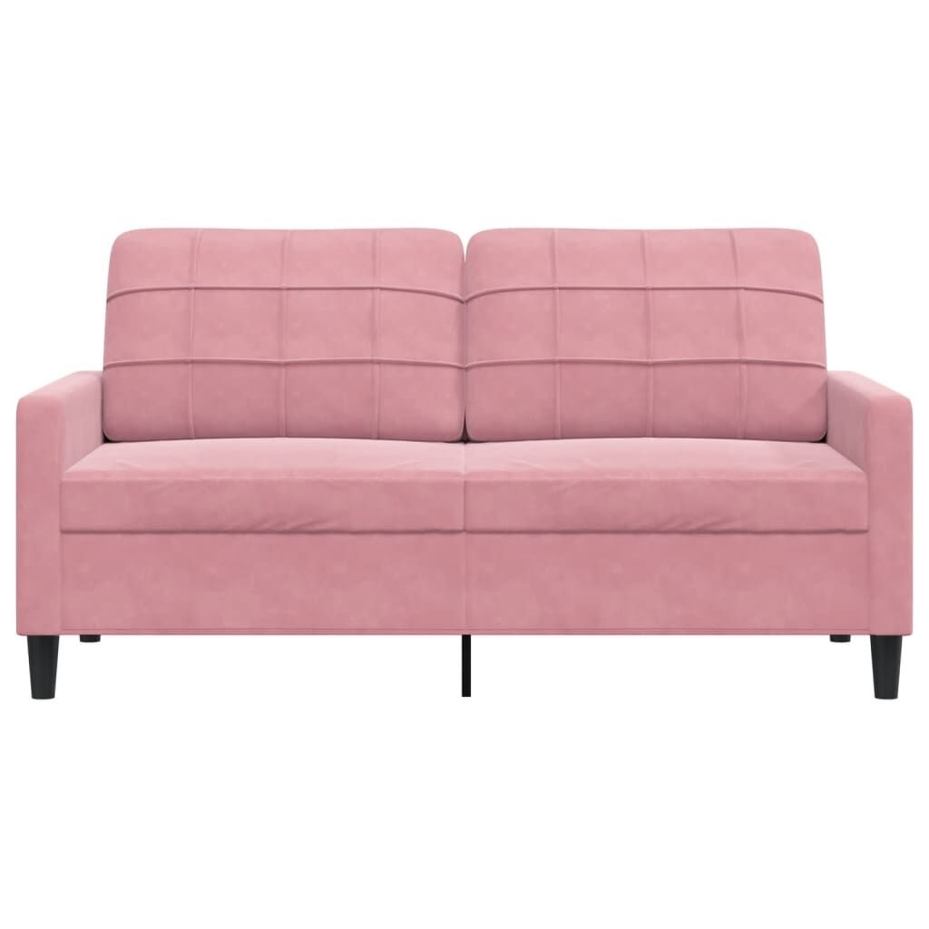 VidaXL Tweezitsbank 140cm Roze Fluweel | Nu 55% Korting!