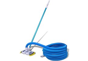 Vacuüm Zwembadreiniger Set - 40% Korting! Telescopische Paal & 10m Slang