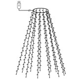 vidaXL Kerstboomverlichting 150 LED Koudwit | 35% Korting | Net 150 cm