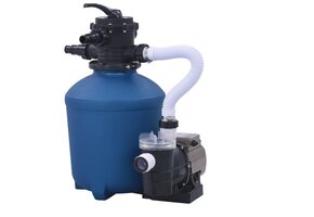 VidaXL Zandfilterpomp met Timer - 530W - 10980 L/u | 64% Korting!