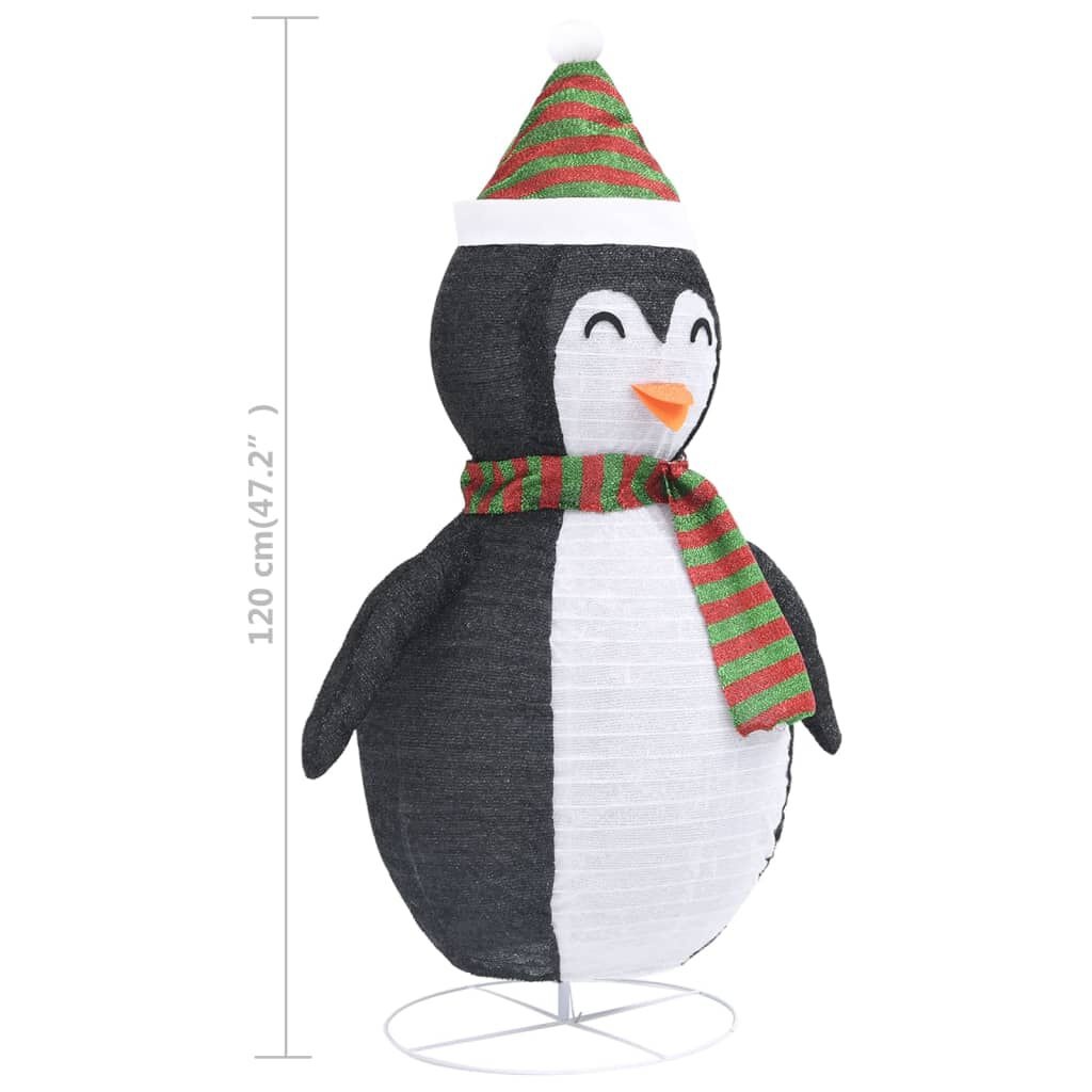 VidaXL Kerstpinguïn LED 120cm Luxe Stof - 35% Korting! Uniek!