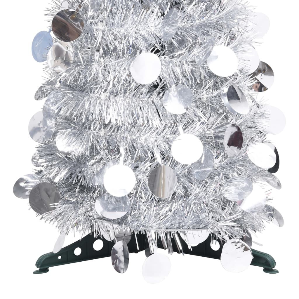vidaXL Pop-up Kunstkerstboom 180cm Zilver - 35% Korting!