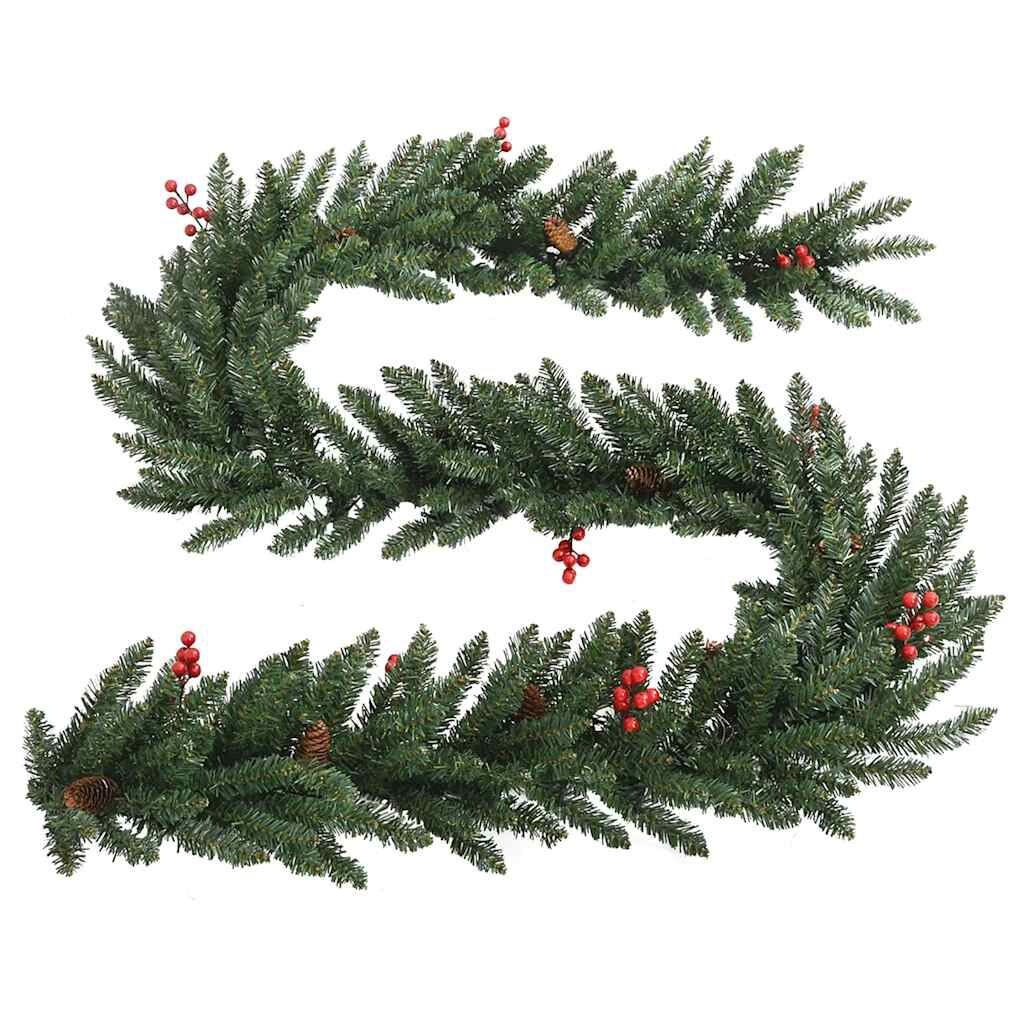 VidaXL Kerstboomset (2 bomen) met Krans & Guirlande - 35% Korting!