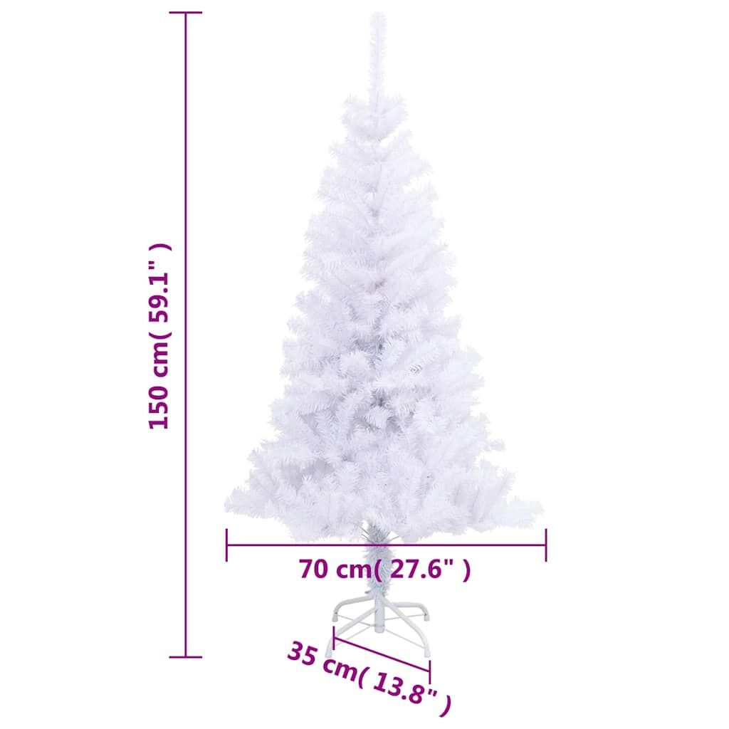 vidaXL Kunstkerstboom Wit 150cm (380 takken) - NU 35% KORTING!