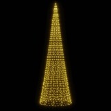 VidaXL LED Kerstboom Vlaggenmast 500cm 1534 LEDs Warm Wit - 35% Korting!