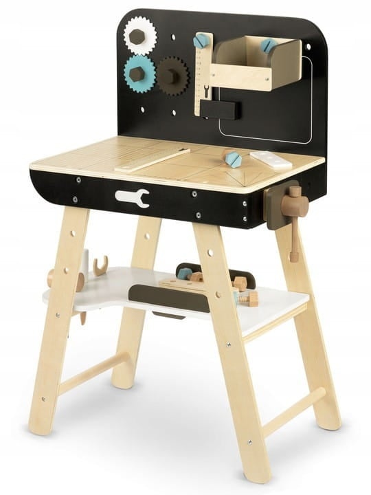 Kinderwerkplaats met 56% Korting! Houten Speelgoed Inclusief Accessoires