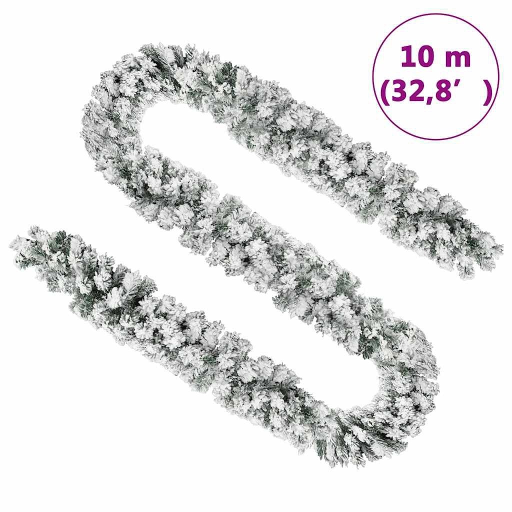 vidaXL Kerstslinger Sneeuw 10m PVC Groen - 35% Korting!