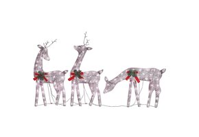 VidaXL Rendierfamilie Kerstverlichting - Warmwit - 35% Korting!