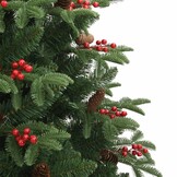 VidaXL Kunstkerstboom 210cm met Dennenappels & Bessen - 35% Korting!