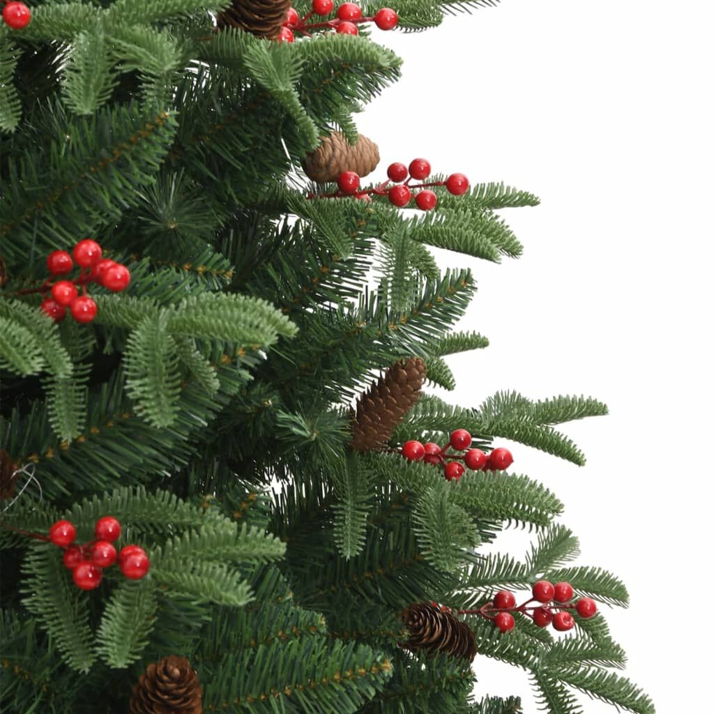 VidaXL Kunstkerstboom 210cm met Dennenappels & Bessen - 35% Korting!
