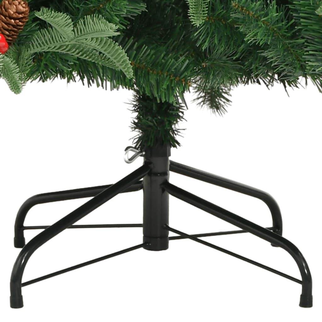 VidaXL Kunstkerstboom 210cm met Dennenappels & Bessen - 35% Korting!