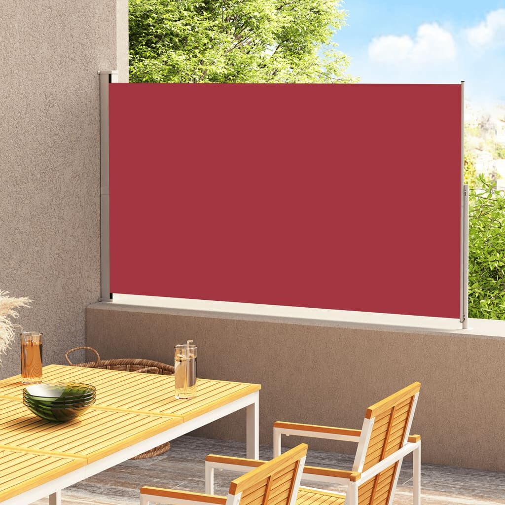 VidaXL Uittrekbaar Tuinscherm 220x300cm Rood - 51% Korting!