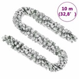 VidaXL Kerstslinger Sneeuwvlokken 10m PVC Groen - 35% Korting!