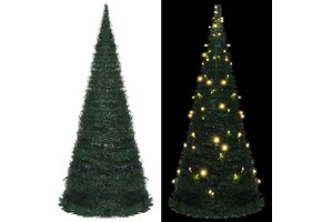 VidaXL Pop-up Kunstkerstboom 210cm Groen met 200 LED's - 40% Korting!