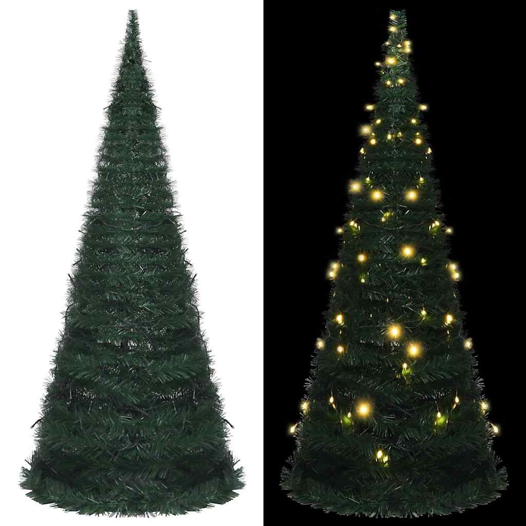 VidaXL Pop-up Kunstkerstboom 210cm Groen met 200 LED's - 40% Korting!