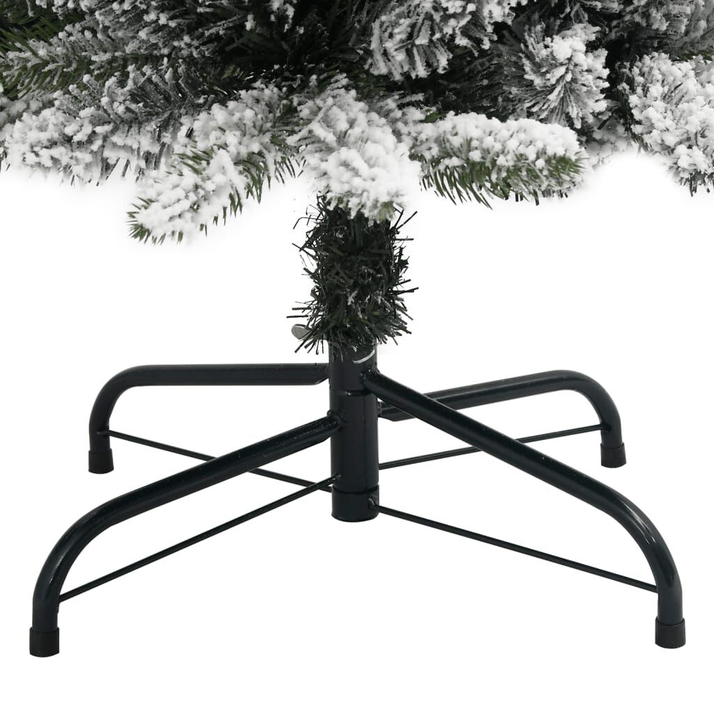 vidaXL Smalle Kunstkerstboom 210 cm met Sneeuw | 35% Korting