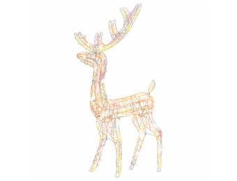 vidaXL Rendier Kerstversiering - 140 LED's, 120cm, Acryl, 40% Korting!