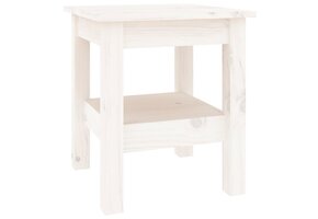 vidaXL Salontafel Grenenhout Wit 35x35x40 cm - Nu 61% Korting!