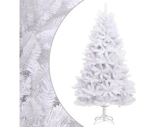 VidaXL Kunstkerstboom Wit 240cm - 40% Korting! Gescharnierd