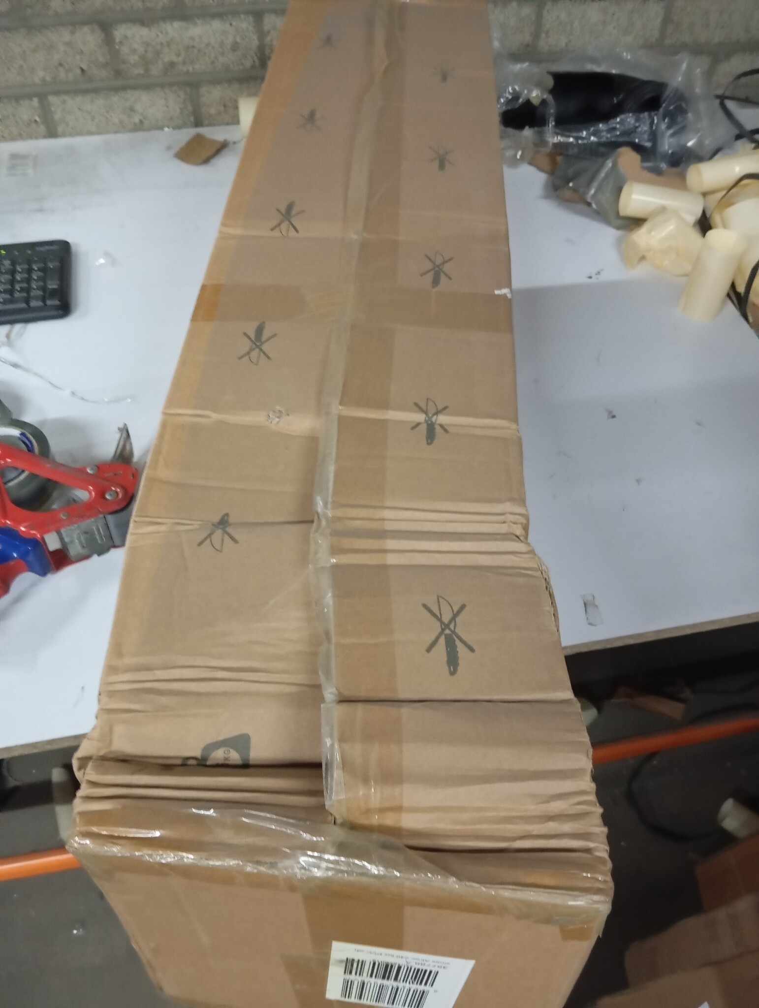 VidaXL Kunstkerstboom Wit 240cm - 40% Korting! Gescharnierd