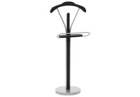 VidaXL Kledingbutler 45x35x107cm Zwart/Grijs - 46% Korting!